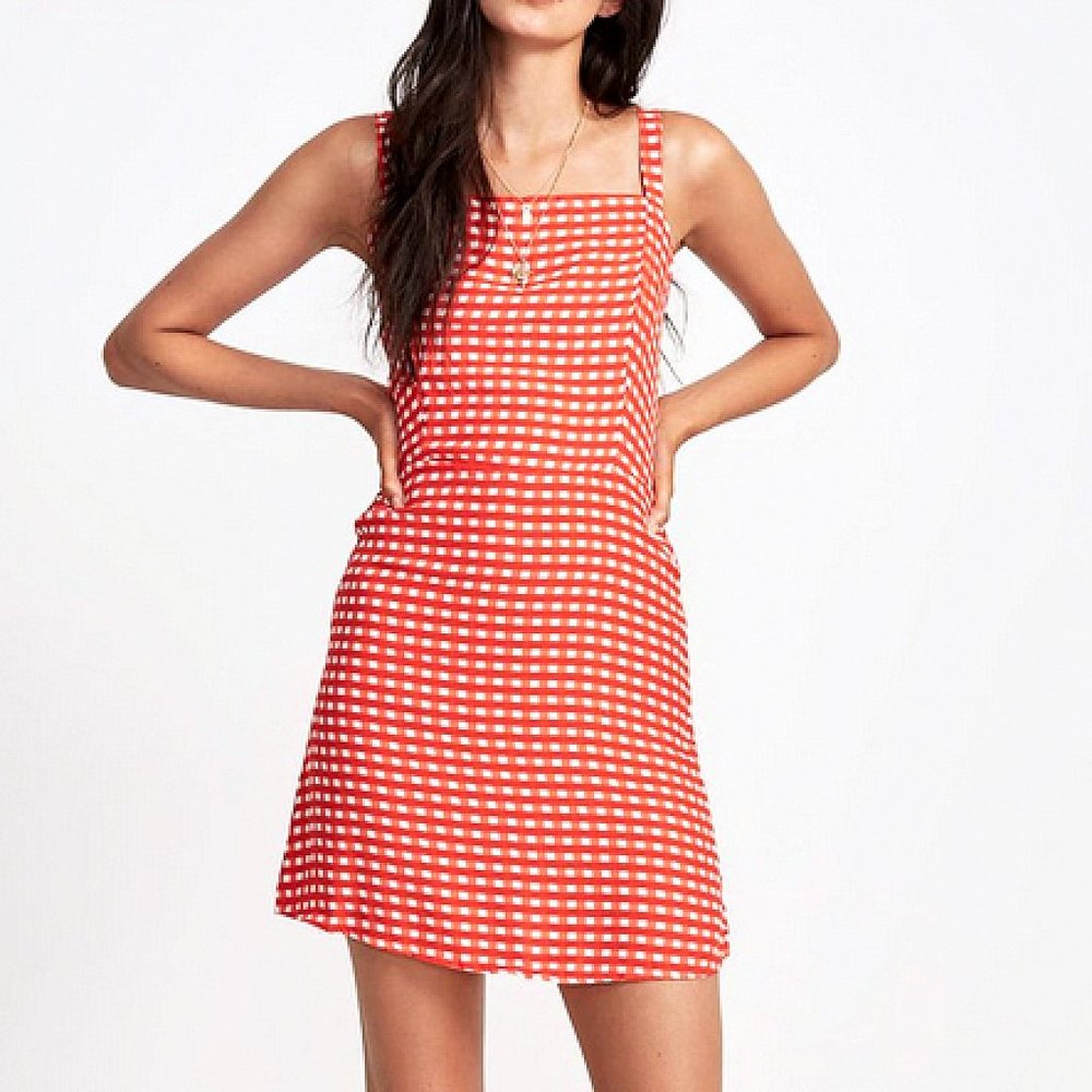 FAITHFULL THE BRAND Sundress in Red Gingham